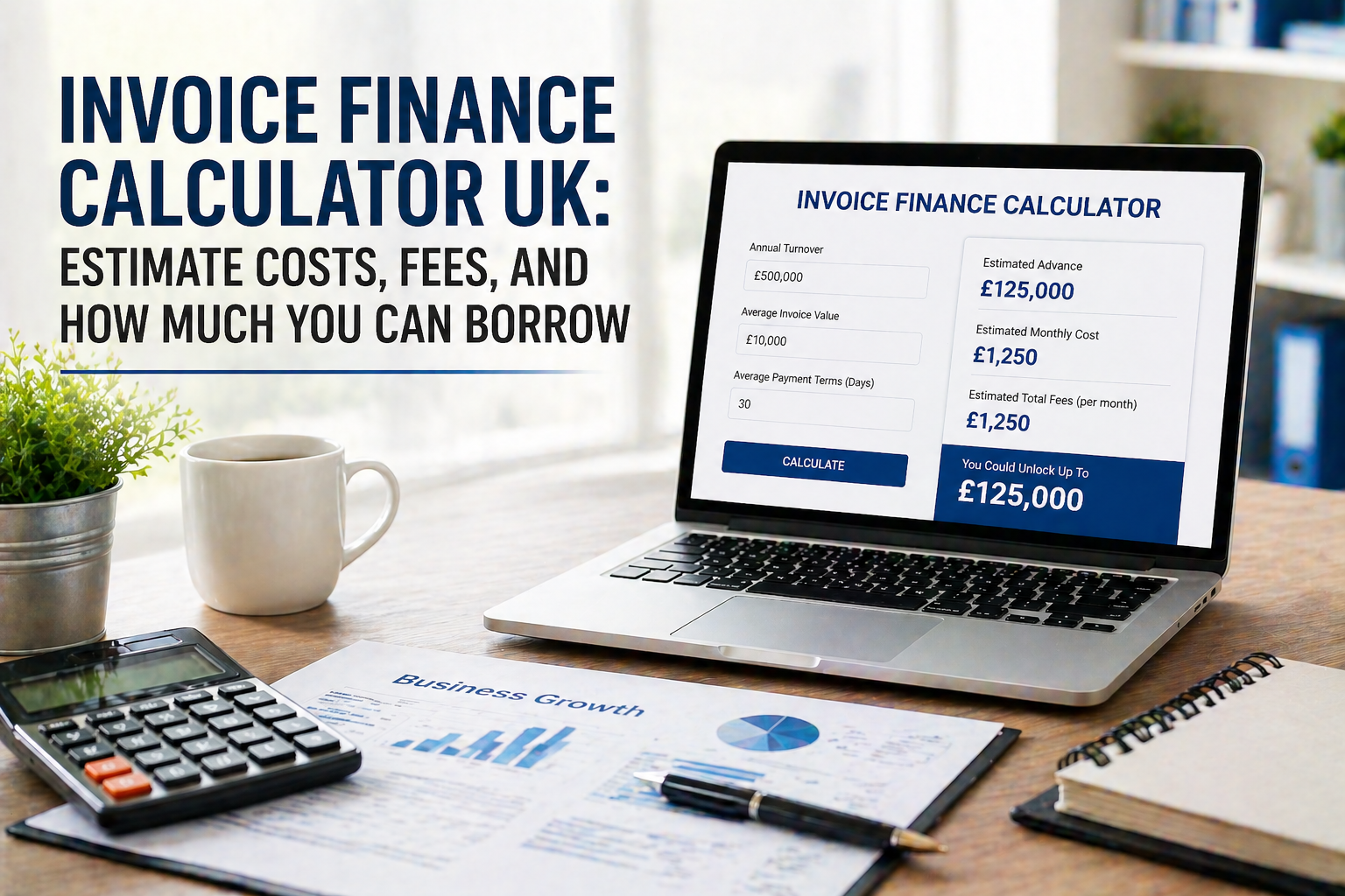 Invoice Finance Calculator UK Estimate Costs, Fees, and How Much You Can Borrow